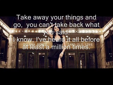 Selena Gomez - Same Old Love Instrumental/Piano (Lyrics on screen)