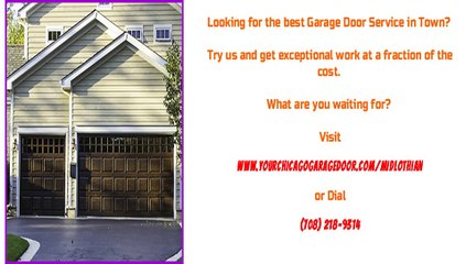 Garage Door Repair Services in Midlothian, IL