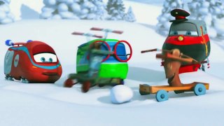 Trains Snow castle (Train cartoon) Episode 3