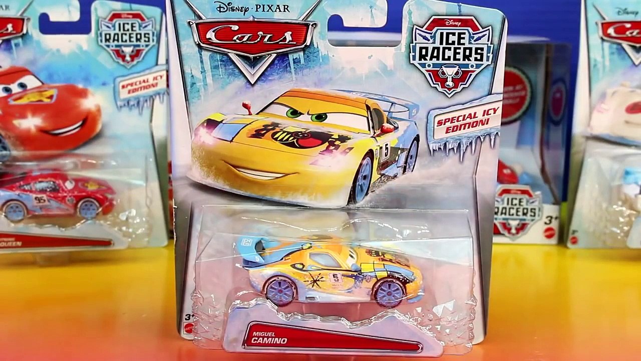 Disney Pixar Cars Ice Racers Lightning McQueen Plus Moscow Racers 4 Pack Francesco