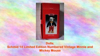 Schmid 14 Limited Edition Numbered Vintage Minnie and Mickey Mouse