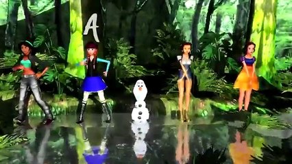 Baby Songs Disney Anna Elsa Frozen teach ABC Song