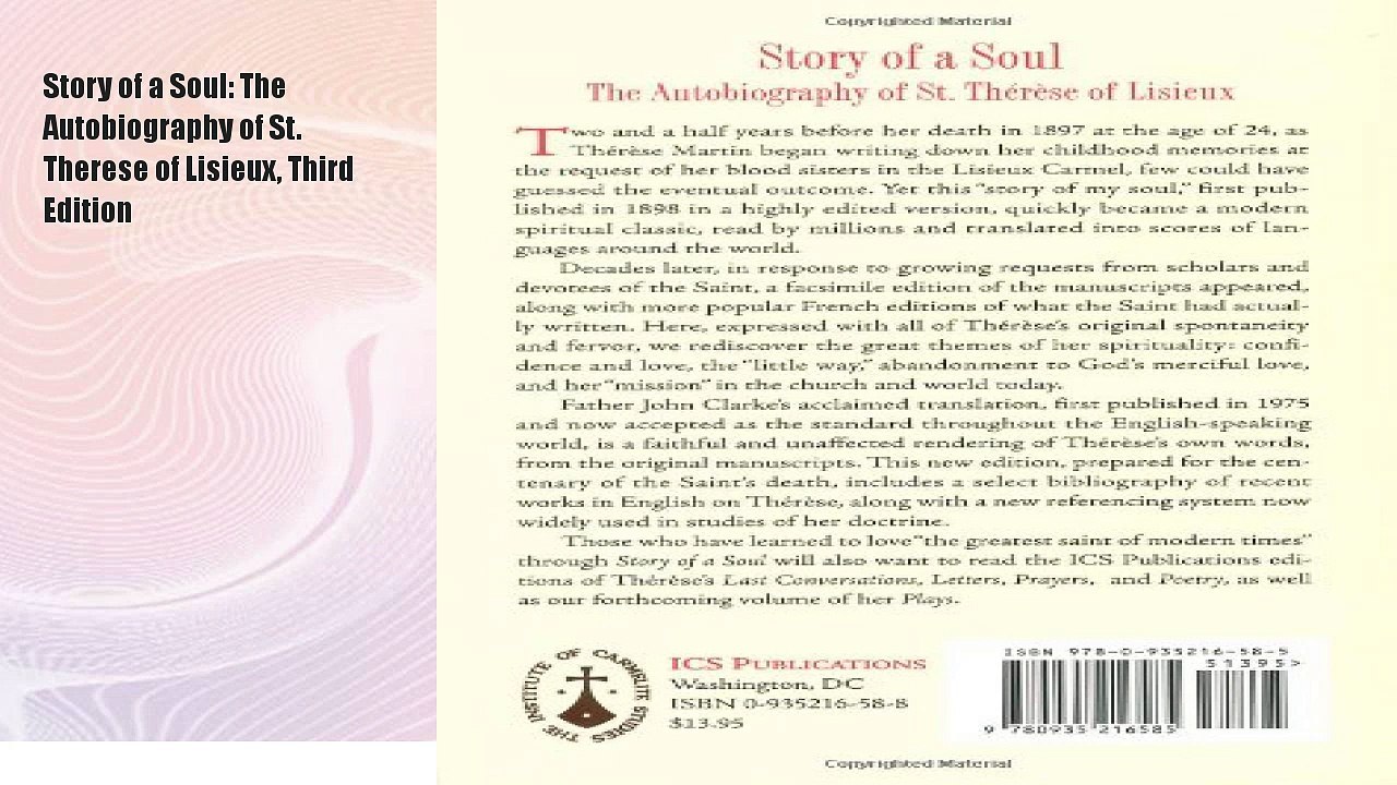 Story of a Soul: The Autobiography of St. Therese  Book Download Free