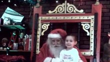 Mrs. Bairds Bread Santa visit with Maddie & Connor