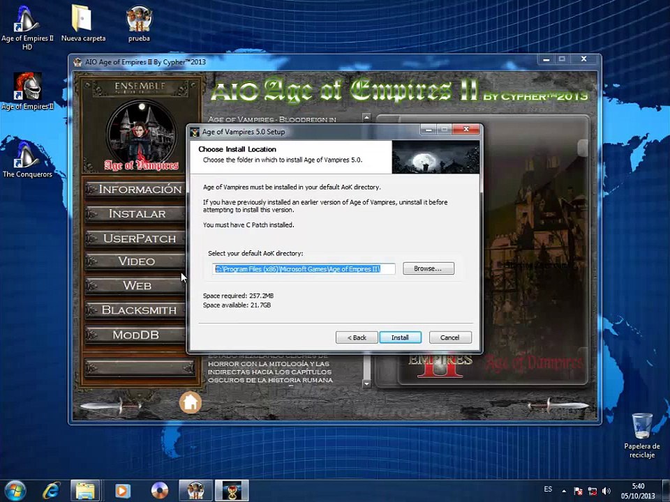 Age of Empires II . Age of Vampires
