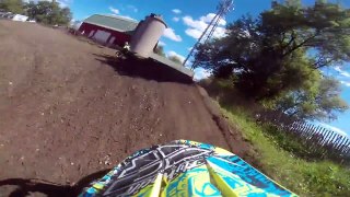 Aztalan gopro Open C MADNESS! 9/13/15: Exciting first moto in open c Max Mayer  #368
