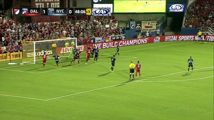Michel - Corner Kick Goal - MLS - FC Dallas vs NYCFC 09-12-2015