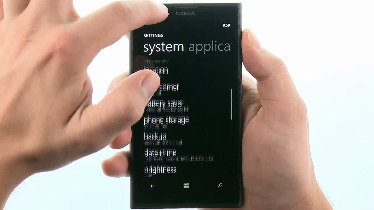 Nokia Lumia 1020 : Time and Date