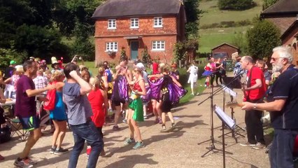 Dancing at Bacchus Marathon Dorking 2015