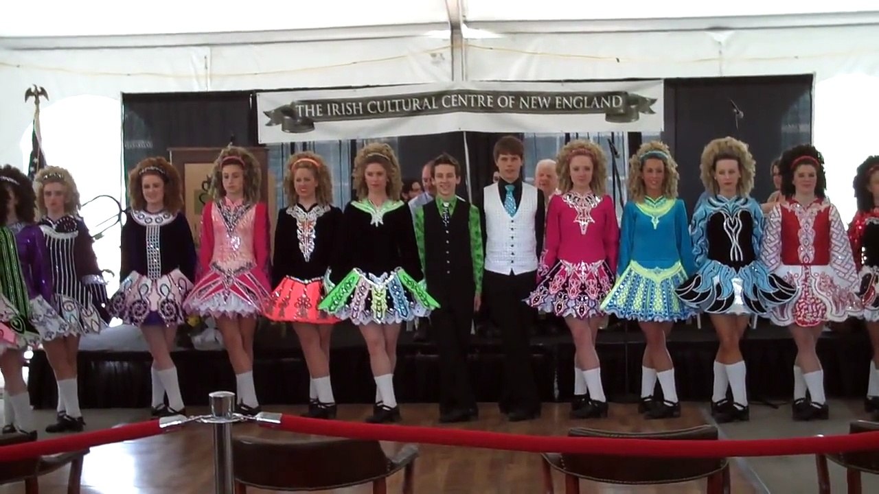 O'Shea-Chaplin dancers welcome President Mary McAleese