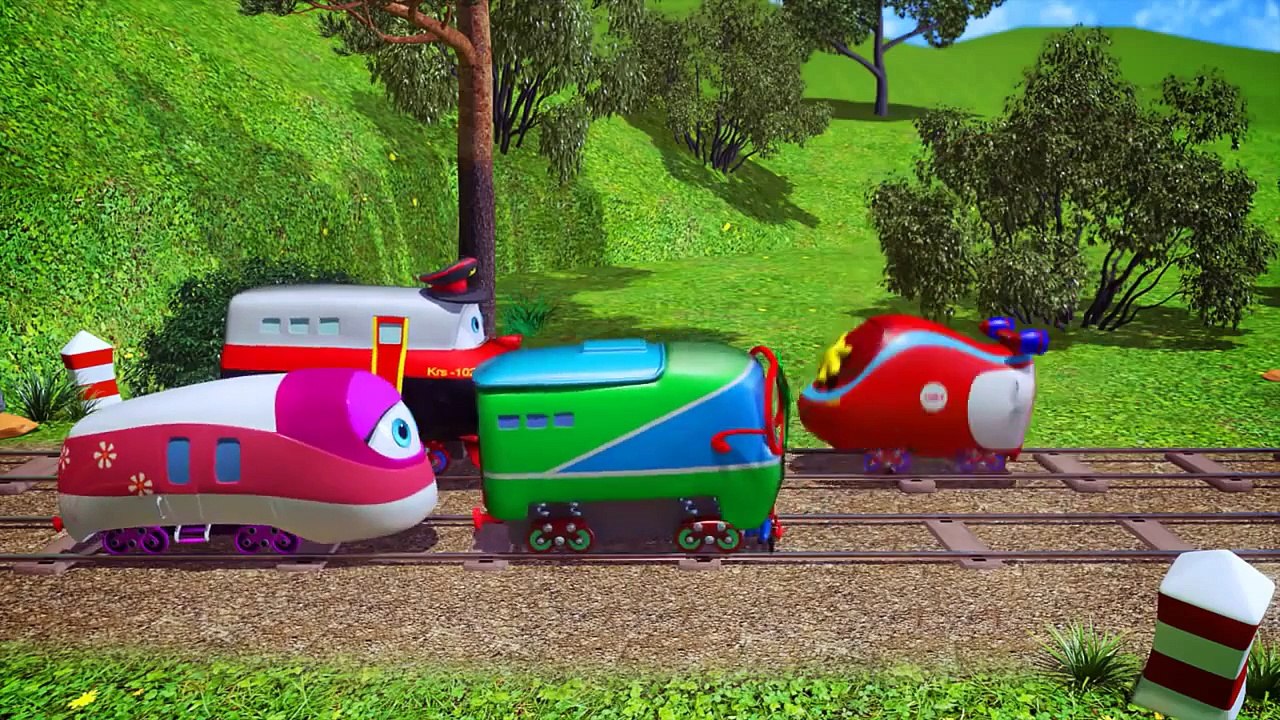 Trains Jorney to the Moon (Train cartoon) Episo...