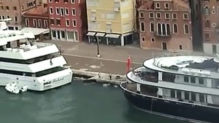 Into Venice onboard Brilliance of the Seas cruise ship
