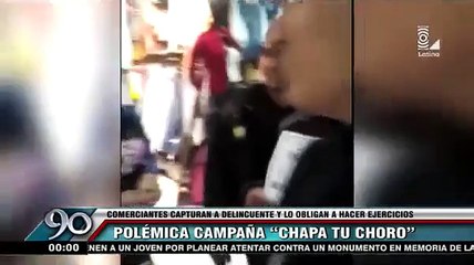 'Chapan tu choro': comerciantes de Lima atrapan delincuentes y los mandan a hacer ejercicios