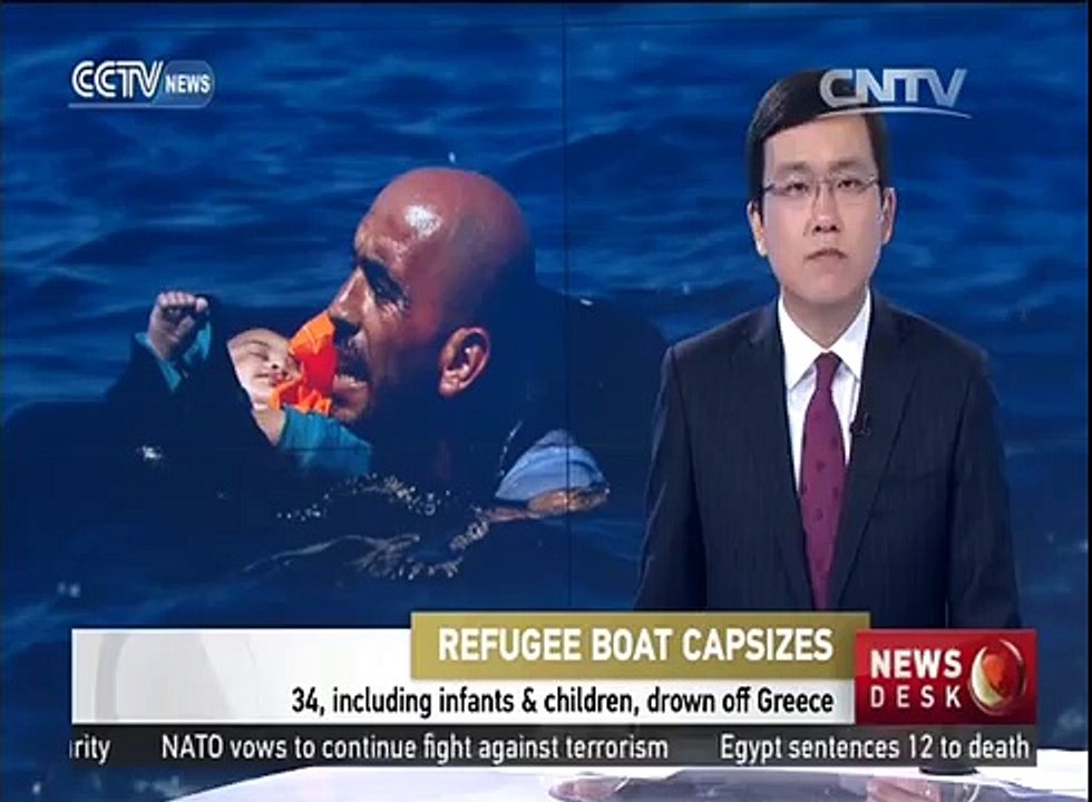 At least 34, including children, drown off Greece