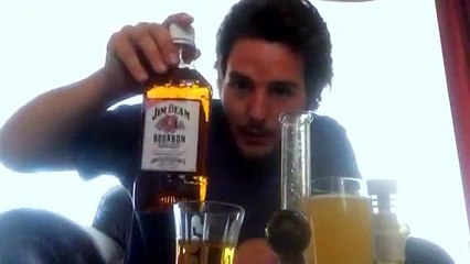 Dab, bong rip, alcohol shoot, pop four bars, and beer chug