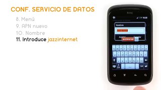 Tutorial HTC Explorer Servicio datos - Jazztel