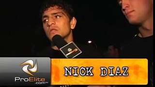 Nick Diaz post fight interview with Mayhem Miller