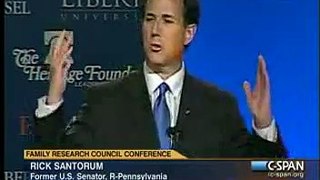 Rick Santorum at the Values Voter Summit 2010 Part 1