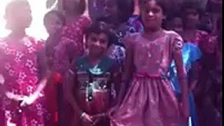 Children's welcome song in India