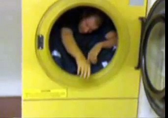 Fireman Spins in Dryer