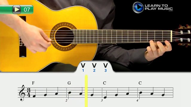 Ex007~R Guitar Lessons for Young Beginners Book 3 ~ Progressive ~ Rhythm Part