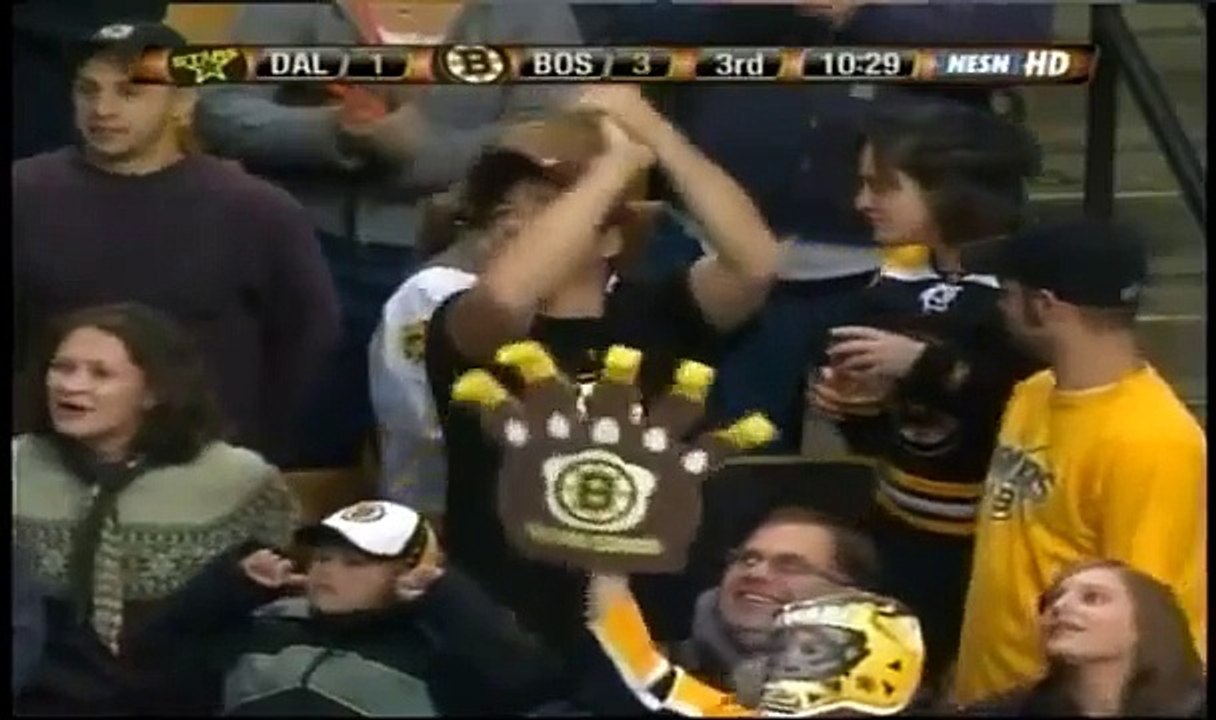 Boston Bruins Vs Dallas Stars Antics 11-1-08 (Part 2)