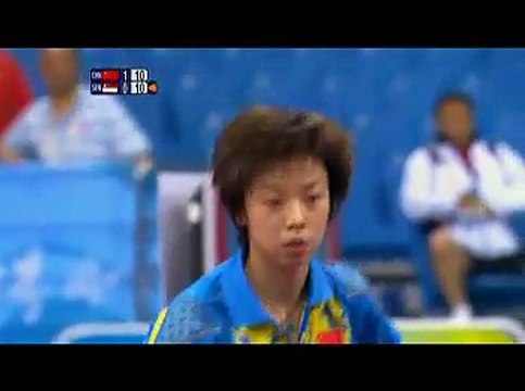 BEIJING 2008 TENIS DE MESA ZHANG YINING CUARTOS DE FINAL