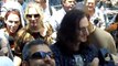 Geddy Lee signing autographs after getting star on Hollywood Walk of Fame