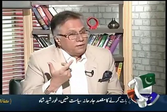Hassan Nisar tamam politions pr bras pre-Meray Mutabiq - 13th September 2015- Geo News