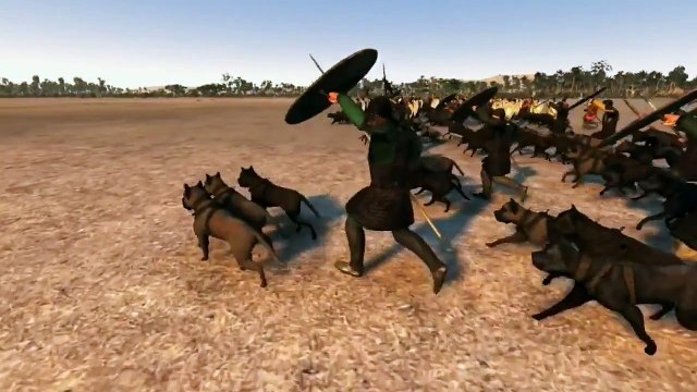 Total War Attila 3,500 Dogs Besiege 200 Elephants | elephants and dogs | elephants and dogs
