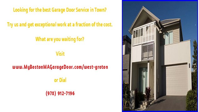 Garage Door Repair Services in West Groton, MA