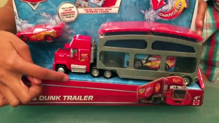 Disney Pixar Cars Color Changers - Mack Dip $ Dunk Trailer