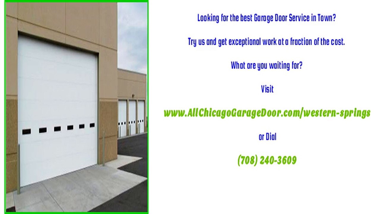 Garage Door Repair Services in Western Springs, IL
