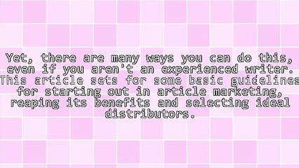 Learn How To Promote Your Business Through Articles.