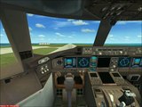 FSX Boeing 777 landings at VRMM