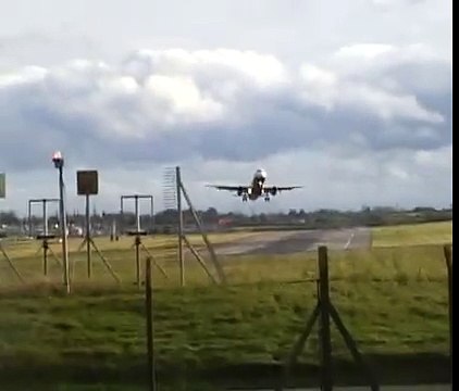 Monarch Airbus A320 A321 wind shear double go-around crosswind landing attempt Birmingham airport