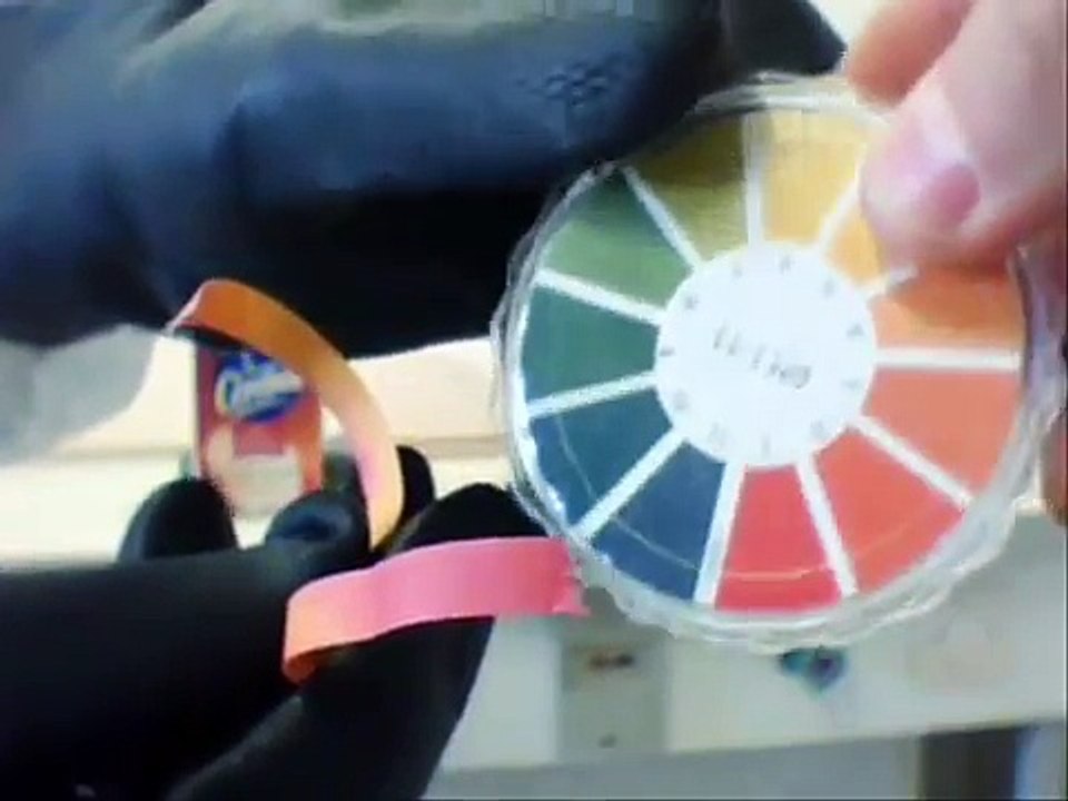 Expérience du jet d'eau HCl gaz