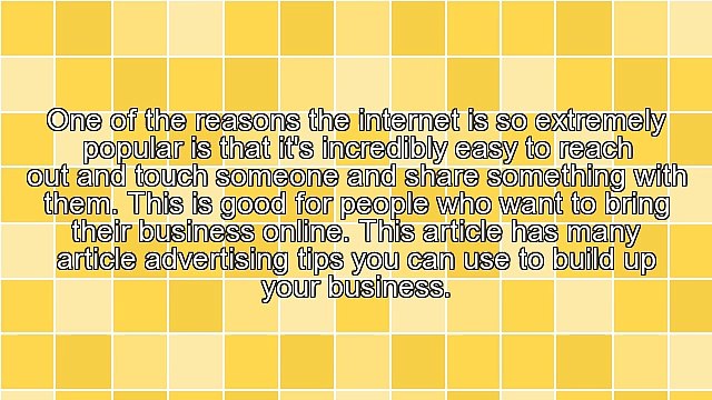 Article Advertising Tips That Are Sure To Achieve Success