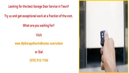 Garage Door Repairs, Service and Installations in Salem, MA