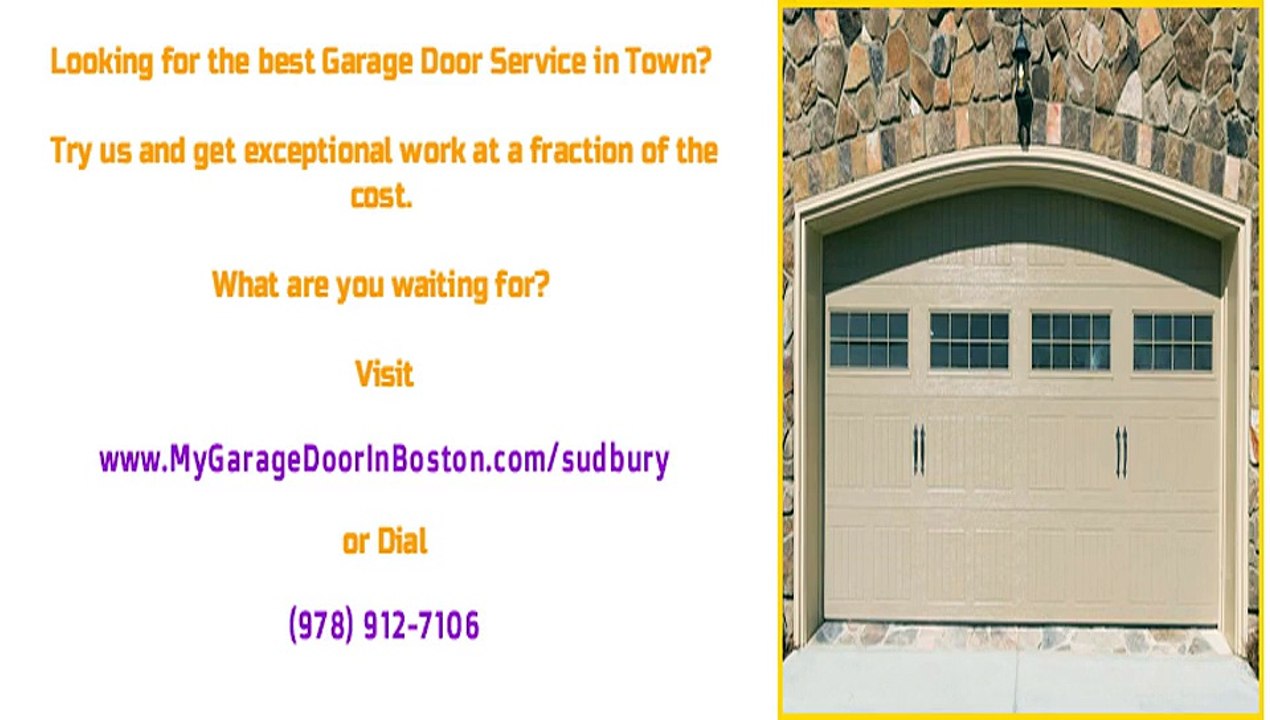 Sudbury, MA Garage Door Repair Opener Services
