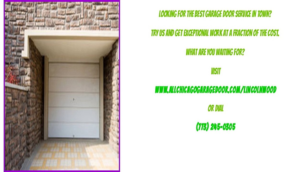 Garage Door Repair Services in Lincolnwood, IL