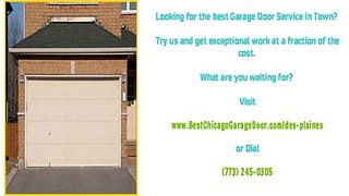 Des Plaines, IL Garage Door Repair Services