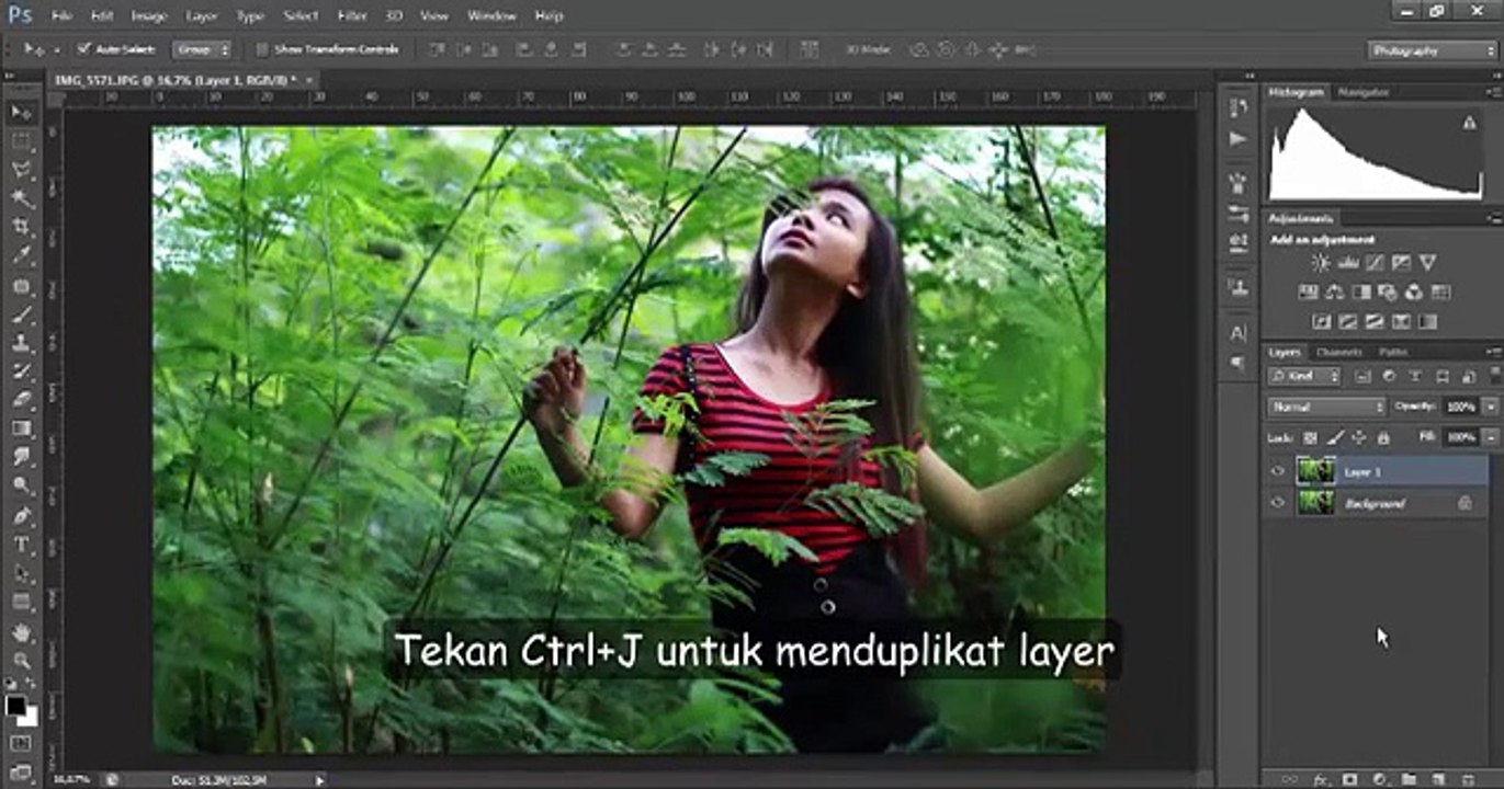Photoshop Tutorial - Cara Termudah Membuat Efek False Color (Efek IR) di Photoshop CS6