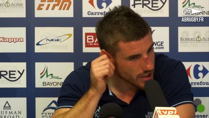 Bayonne-Bourgoin : La réaction de Guillaume Rouet