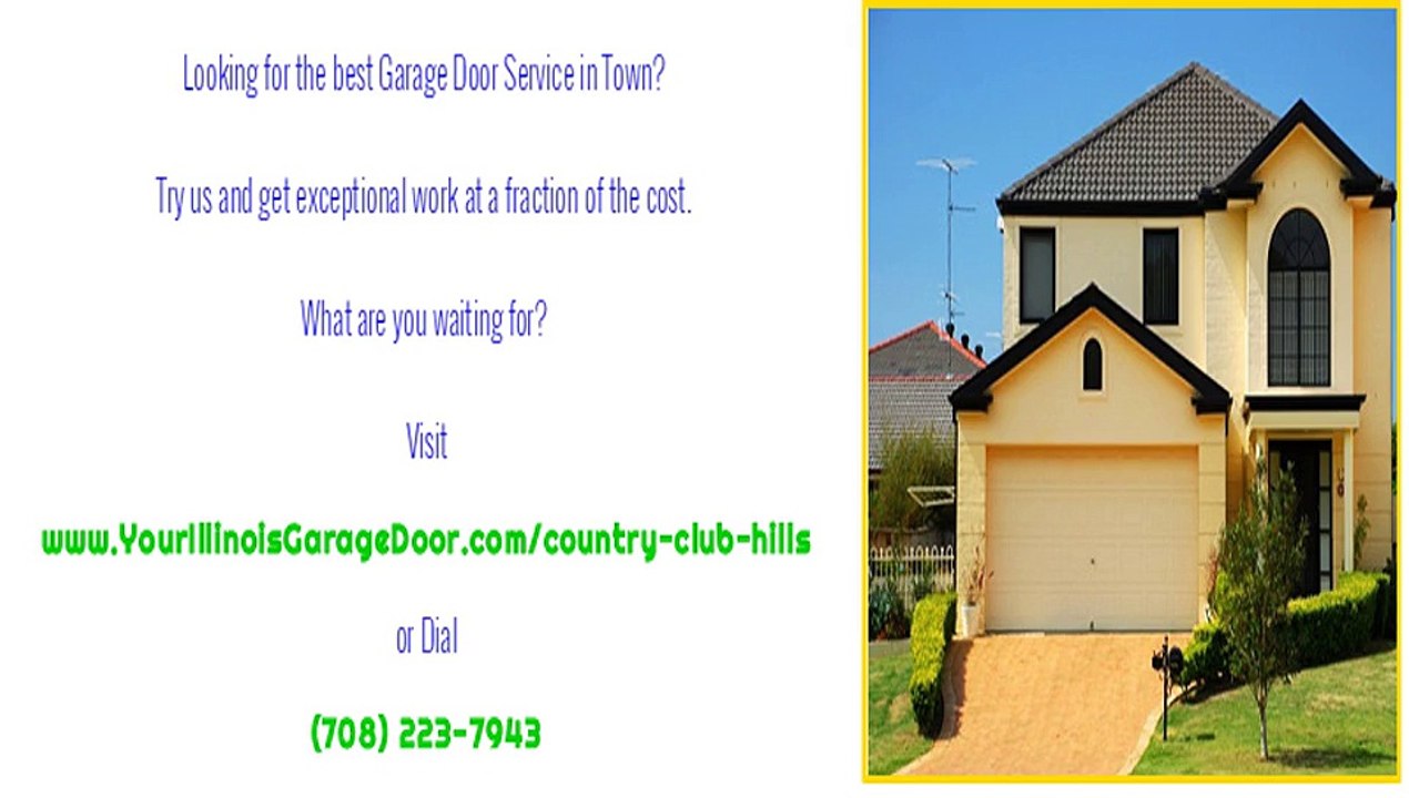 Country Club Hills, IL Garage Door Repairs, Service and Installations