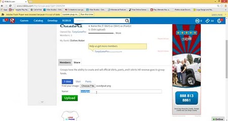 ROBLOX how to make T-Shirt and also Shirt and Pants is BC!