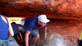 Exploring the Devils Marbles, Australian Outback
