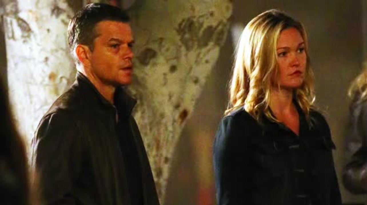 Matt Damon und Julia Styles am Set des neuesten Bourne Films