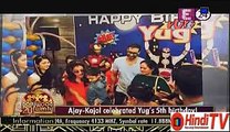 Ajay Kajol Celebrated Yugs 5th Birthday 14th September 2015 Hindi-Tv.Com