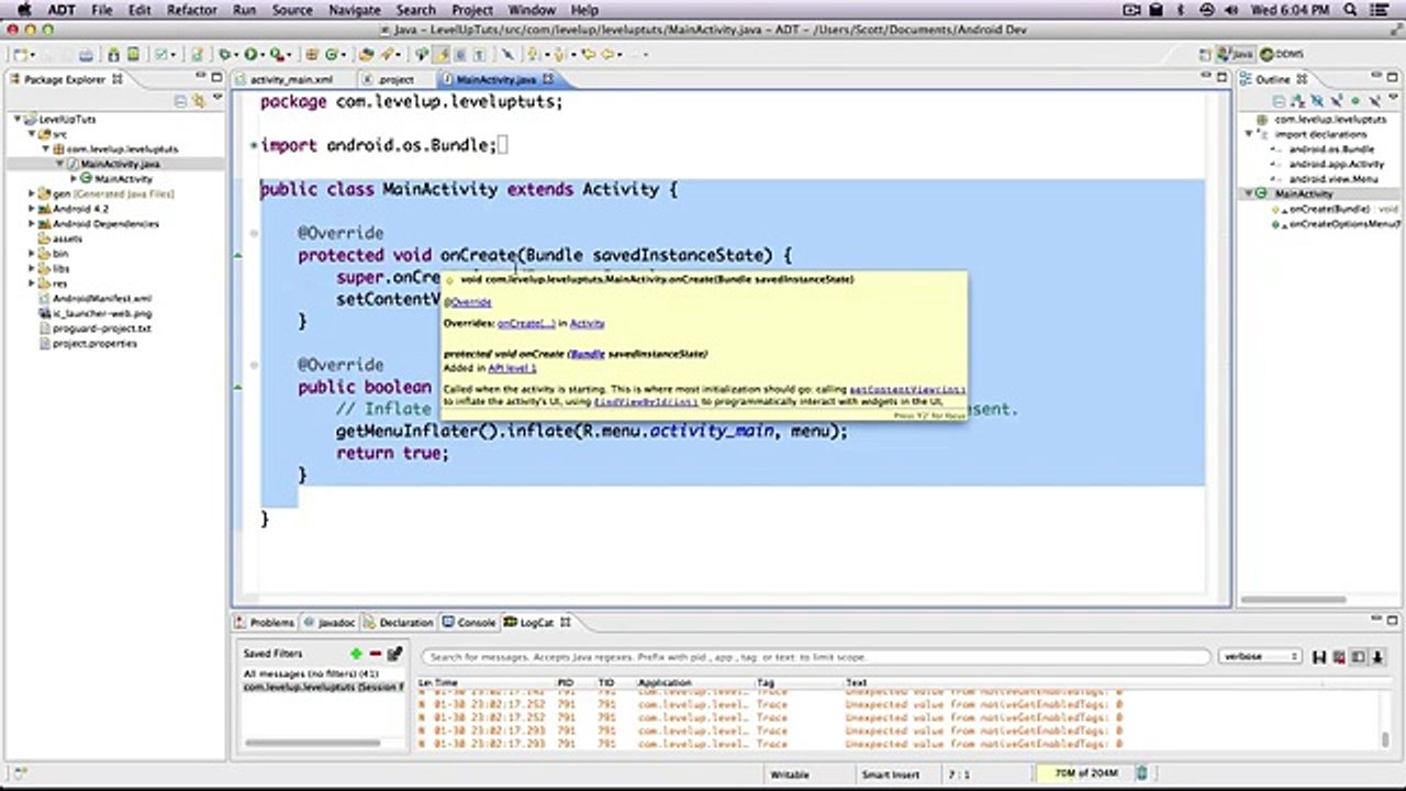 Using Java to Manipulate Our Layout Android Development Tutorials